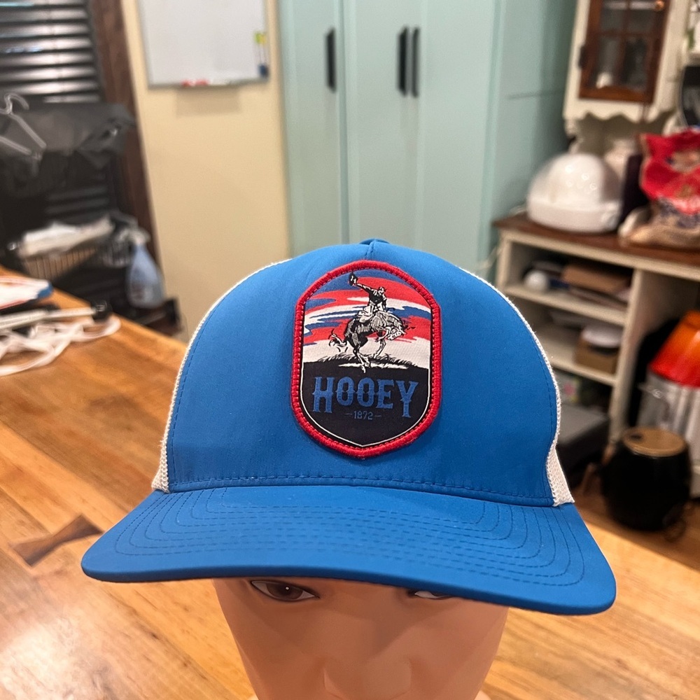 Hooey Blue and White Trucker Cap